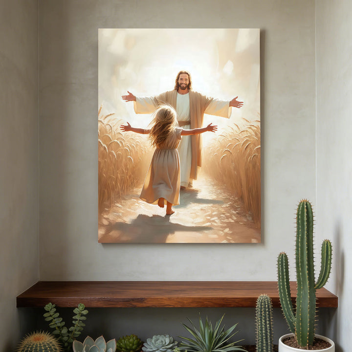 Christianartworkshop Wandbilder „Lauf zu Jesus – Umarmung“: Ein Symbol bedingungsloser göttlicher Liebe - image 3