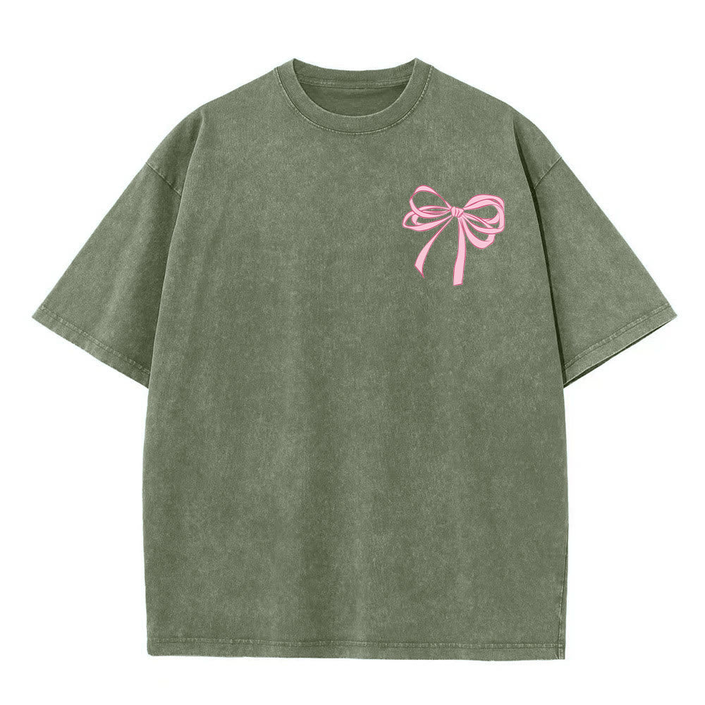 Christianartworkshop Gott ist in ihr Psalm 46:5 Schleifenakzent Unisex-T-Shirt (vorgewaschen) - image 8