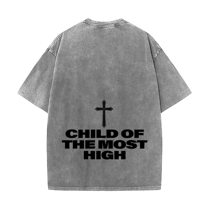 Christianartworkshop Kind des Höchsten Kreuzes Fettdruck Unisex-T-Shirt (vorgewaschen) - image 8