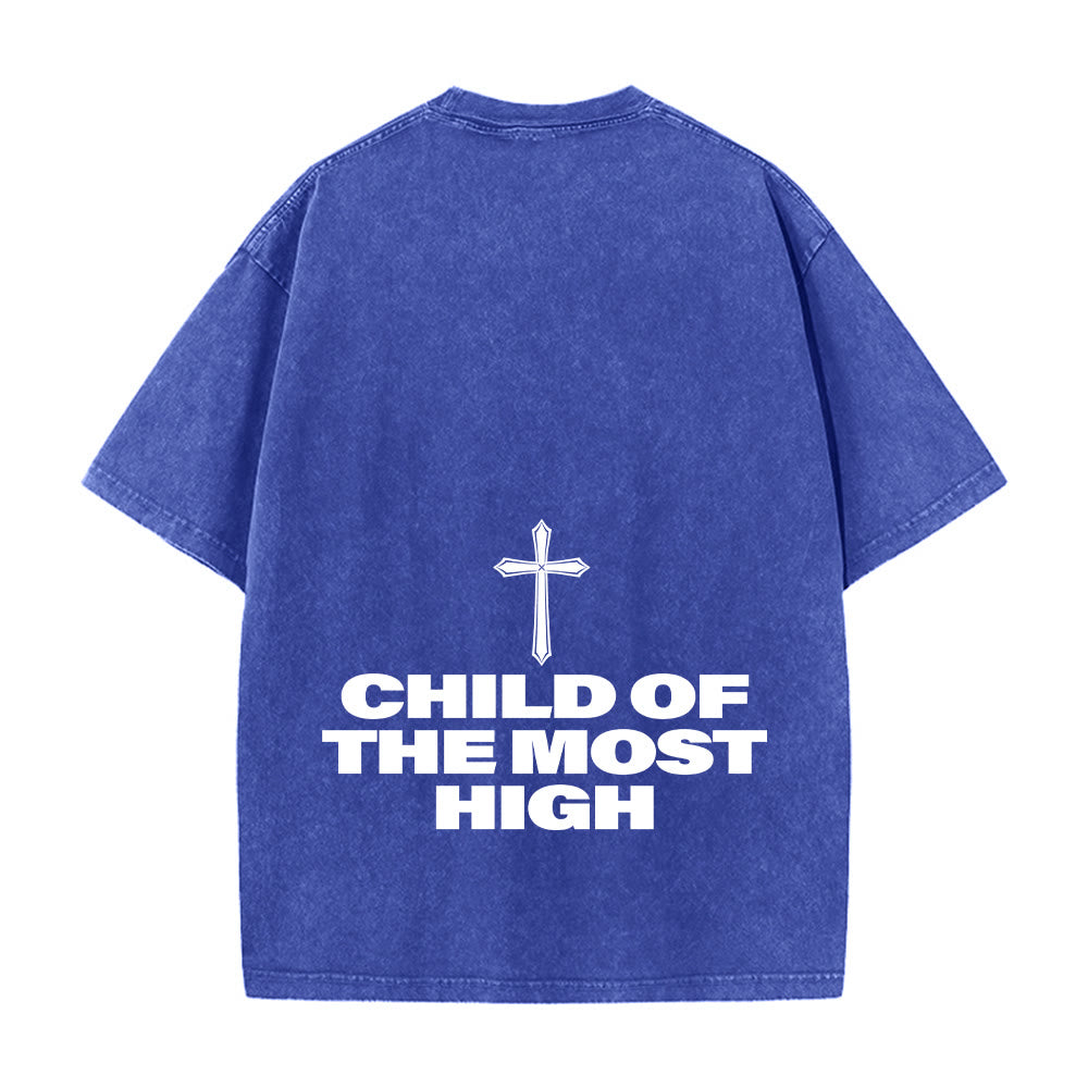 Christianartworkshop Kind des Höchsten Kreuzes Fettdruck Unisex-T-Shirt (vorgewaschen) - image 5