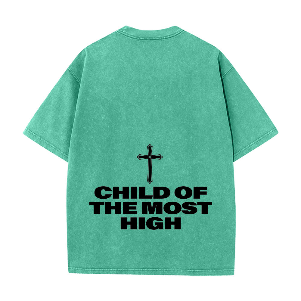 Christianartworkshop Kind des Höchsten Kreuzes Fettdruck Unisex-T-Shirt (vorgewaschen) - image 2