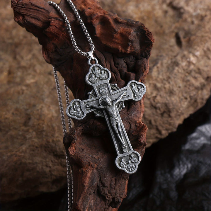 Christianartworkshop Verzierte Gliederkette mit Jesus-Silhouette und Kruzifix: Ein Zeichen der Erlösung Christi - image 2
