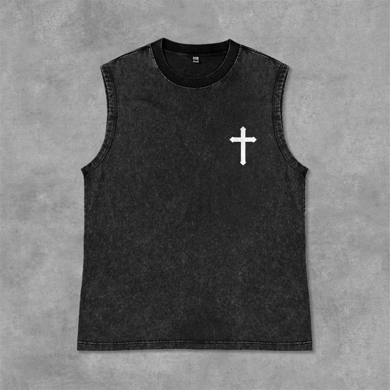 Christianartworkshop Nicht durch meine Kraft, sondern durch seinen Glauben Statement Unisex-Tanktop - image 27