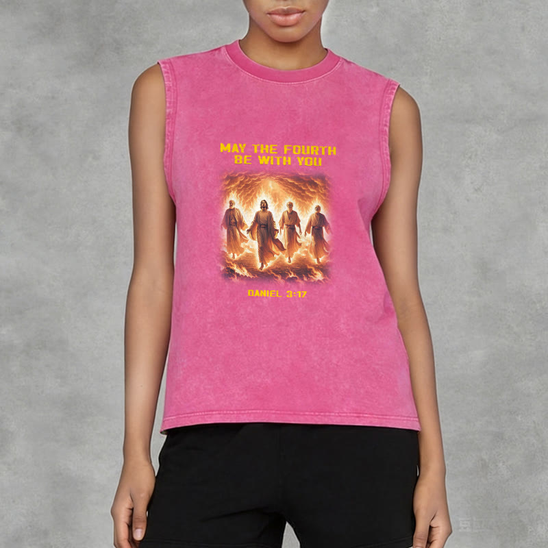 Christianartworkshop Möge der vierte Mai mit dir sein Daniel 3:17 Unisex-Tanktop - image 14