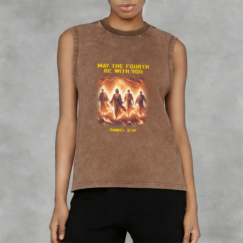 Christianartworkshop Möge der vierte Mai mit dir sein Daniel 3:17 Unisex-Tanktop - image 8