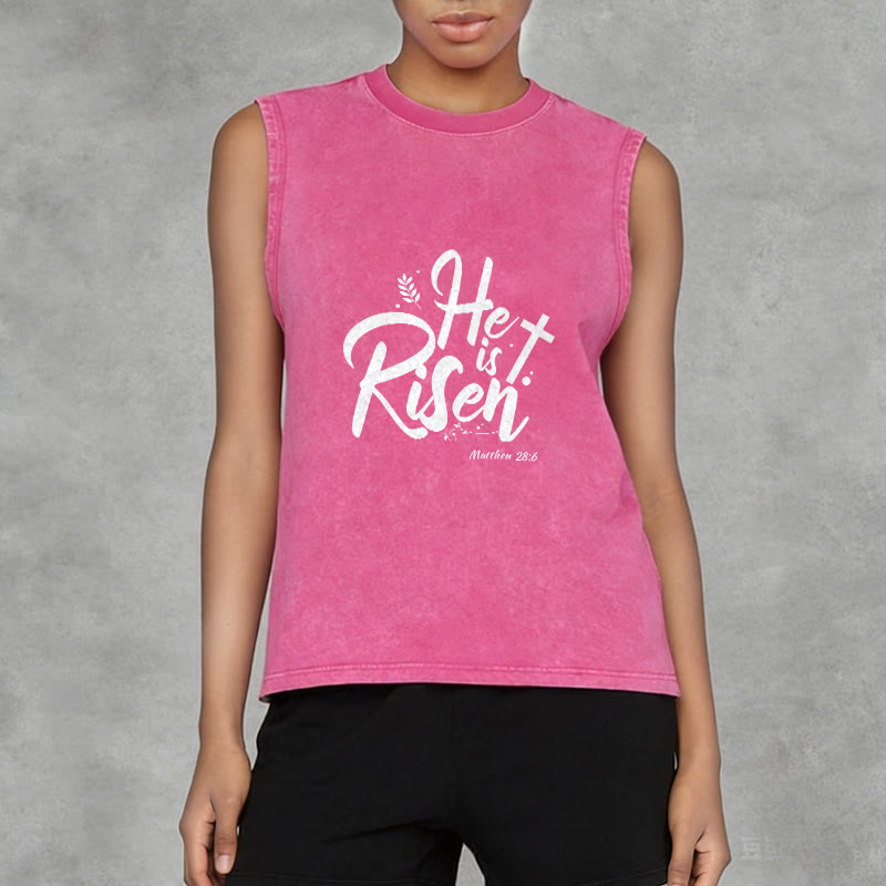 Christianartworkshop Er ist auferstanden Matthäus 28:6 Unisex-Tanktop - image 11
