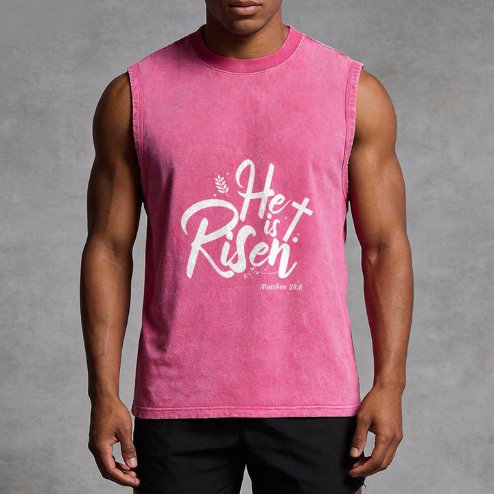 Christianartworkshop Er ist auferstanden Matthäus 28:6 Unisex-Tanktop - image 10