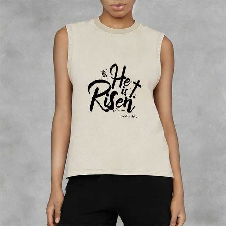 Christianartworkshop Er ist auferstanden Matthäus 28:6 Unisex-Tanktop - image 8