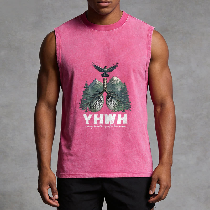 Christianartworkshop YHWH Atem des Lebens Glaubensbekenntnis Unisex-Tanktop - image 10
