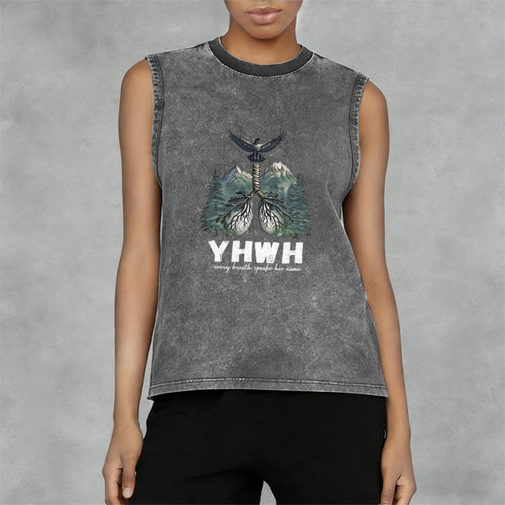Christianartworkshop YHWH Atem des Lebens Glaubensbekenntnis Unisex-Tanktop - image 14