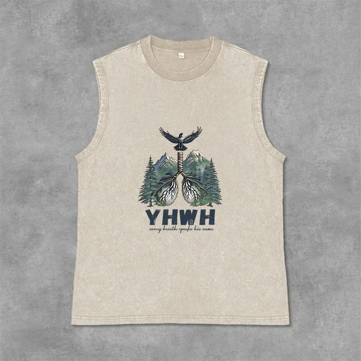 Christianartworkshop YHWH Atem des Lebens Glaubensbekenntnis Unisex-Tanktop - Beige - 2XL - image 0