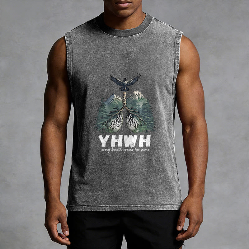 Christianartworkshop YHWH Atem des Lebens Glaubensbekenntnis Unisex-Tanktop - image 13