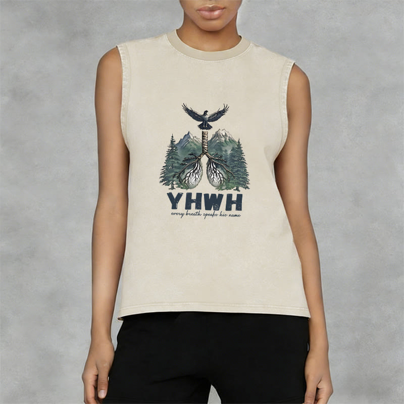 Christianartworkshop YHWH Atem des Lebens Glaubensbekenntnis Unisex-Tanktop - image 1