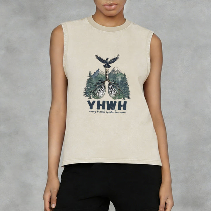 Christianartworkshop YHWH Atem des Lebens Glaubensbekenntnis Unisex-Tanktop - image 1