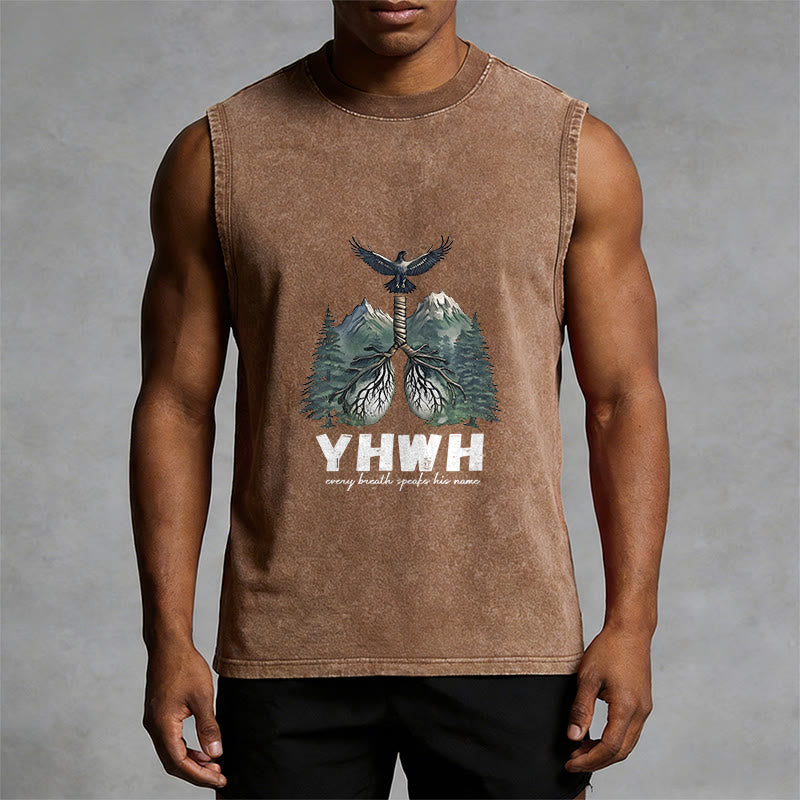 Christianartworkshop YHWH Atem des Lebens Glaubensbekenntnis Unisex-Tanktop - image 7
