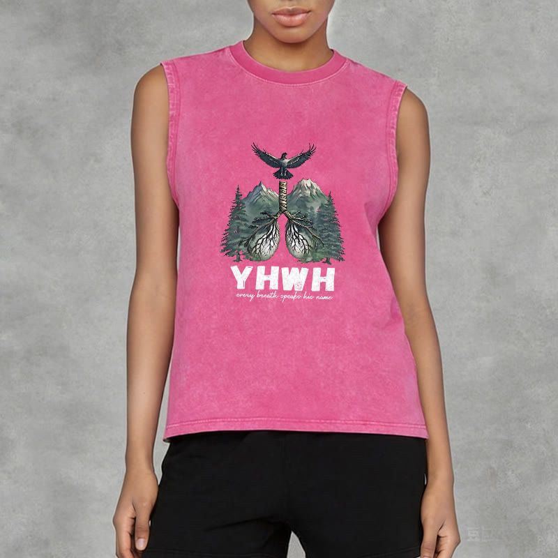 Christianartworkshop YHWH Atem des Lebens Glaubensbekenntnis Unisex-Tanktop - image 11