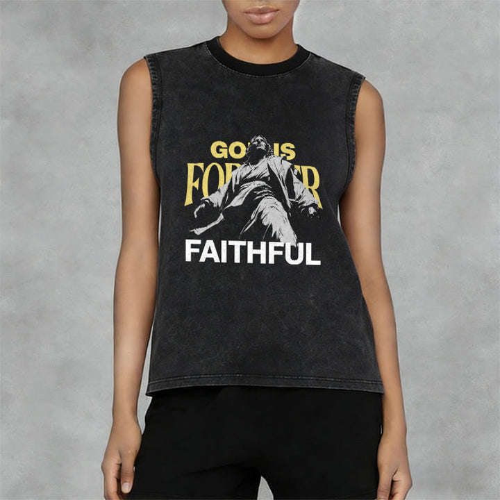 Christianartworkshop Gott ist für immer treu Unisex-Tanktop - image 8