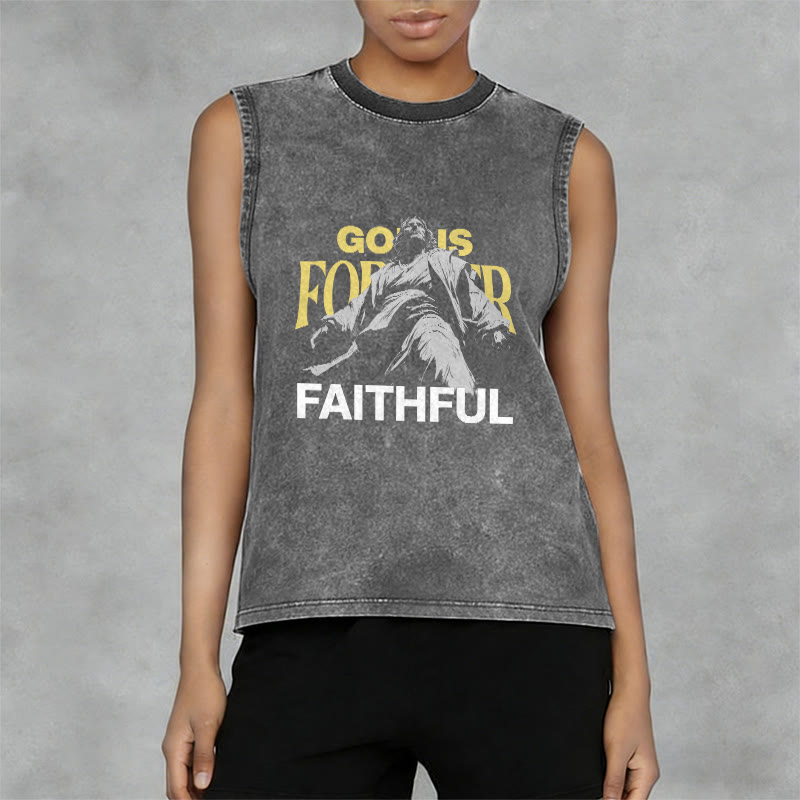 Christianartworkshop Gott ist für immer treu Unisex-Tanktop - image 5