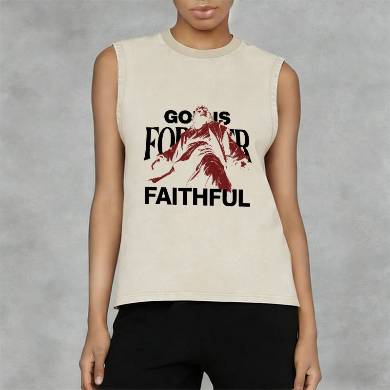 Christianartworkshop Gott ist für immer treu – Unisex-Tanktop (gewaschen) - image 14
