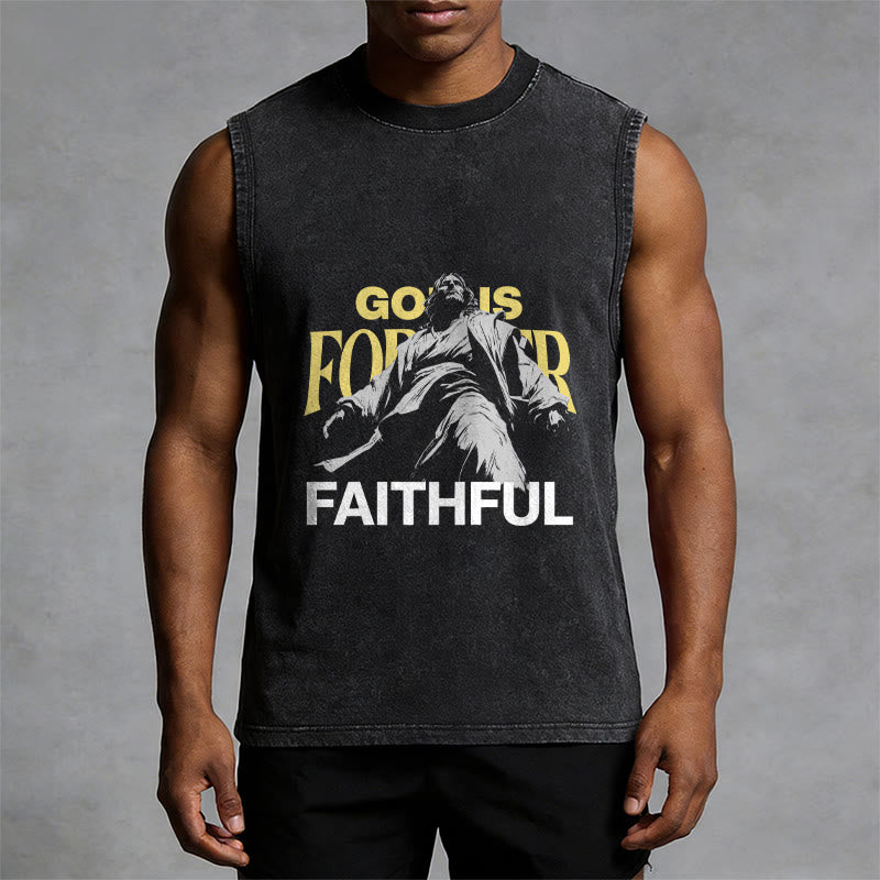 Christianartworkshop Gott ist für immer treu Unisex-Tanktop - image 7