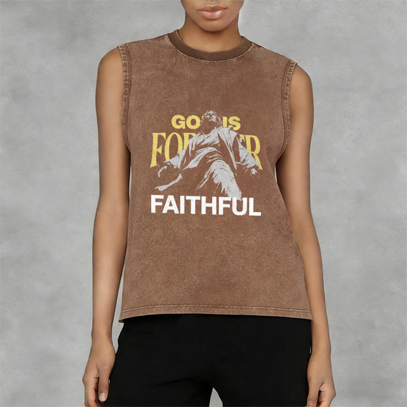 Christianartworkshop Gott ist für immer treu Unisex-Tanktop - image 2