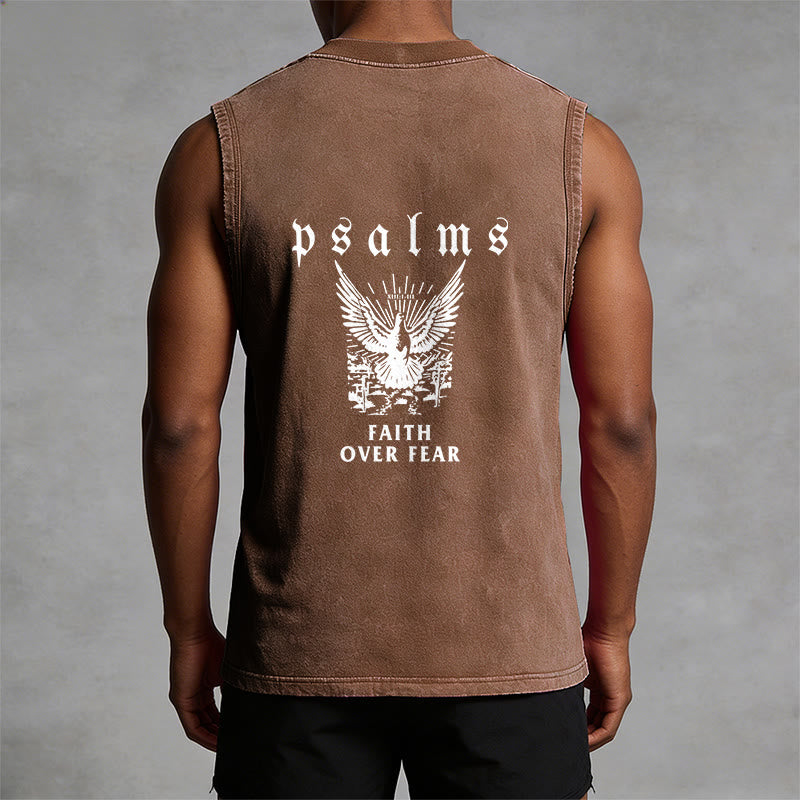 Christianartworkshop Psalmen Glaube statt Angst Glaubensbekenntnis Unisex-Tanktop - image 10