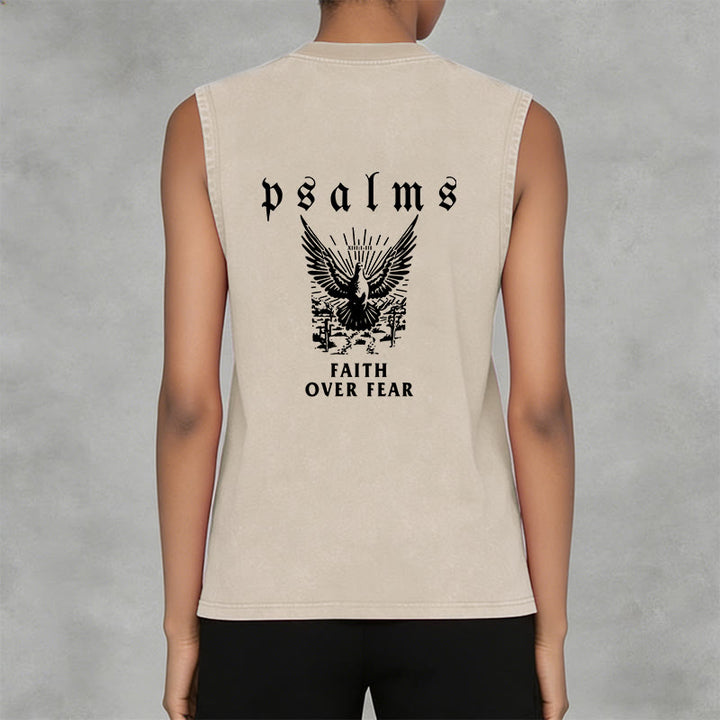 Christianartworkshop Psalmen Glaube statt Angst Glaubensbekenntnis Unisex-Tanktop - image 2