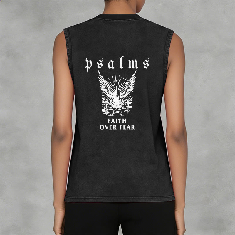 Christianartworkshop Psalmen Glaube statt Angst Glaubensbekenntnis Unisex-Tanktop - image 8