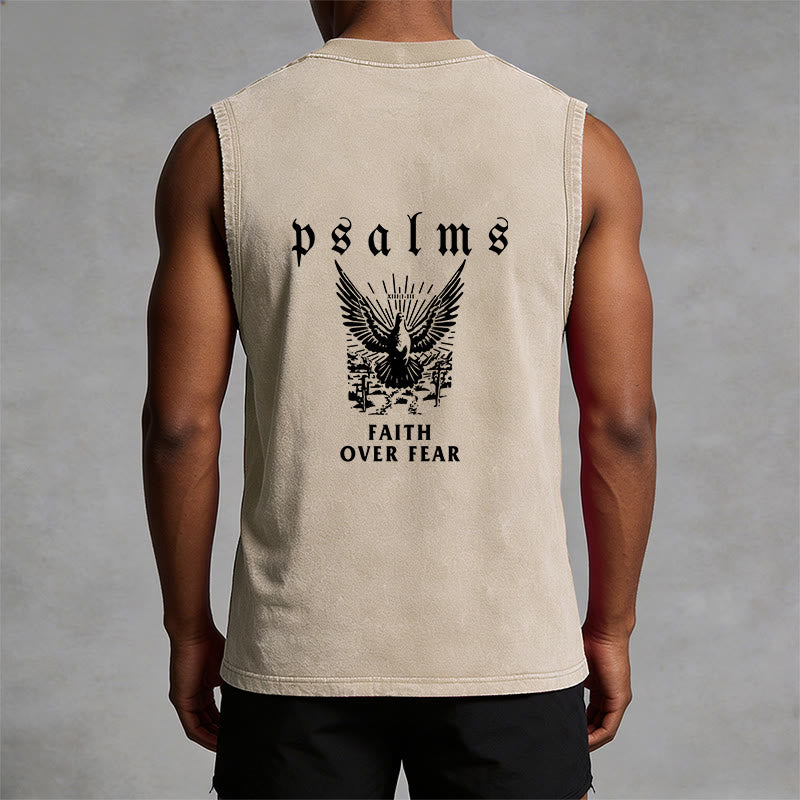 Christianartworkshop Psalmen Glaube statt Angst Glaubensbekenntnis Unisex-Tanktop - image 1