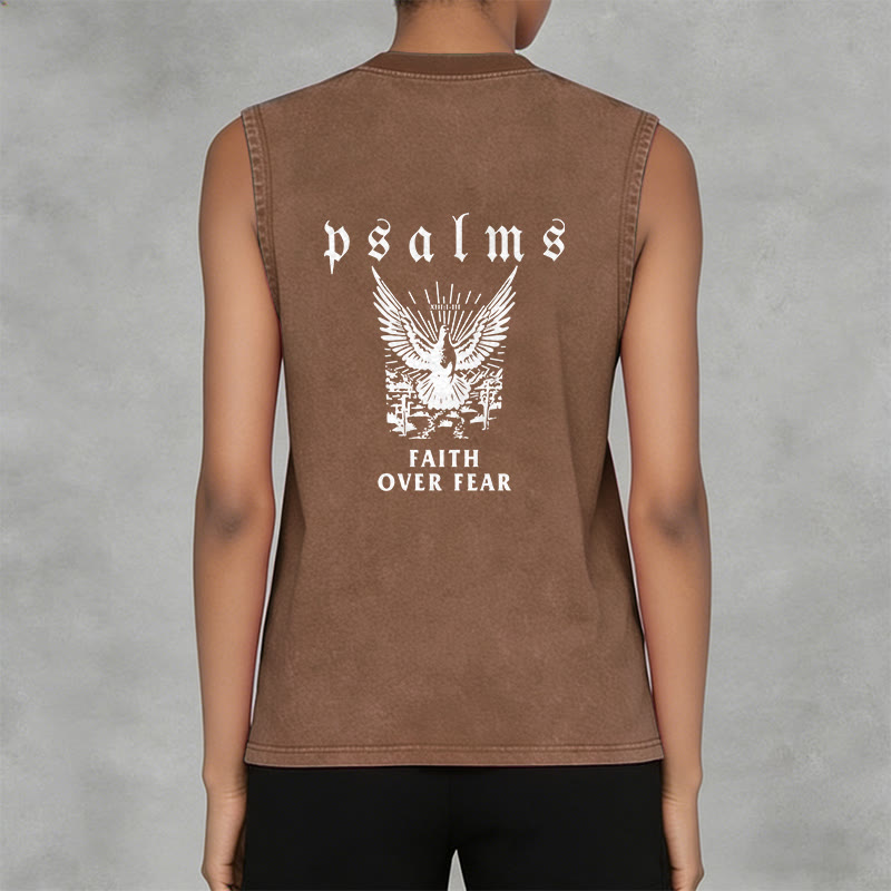 Christianartworkshop Psalmen Glaube statt Angst Glaubensbekenntnis Unisex-Tanktop - image 11