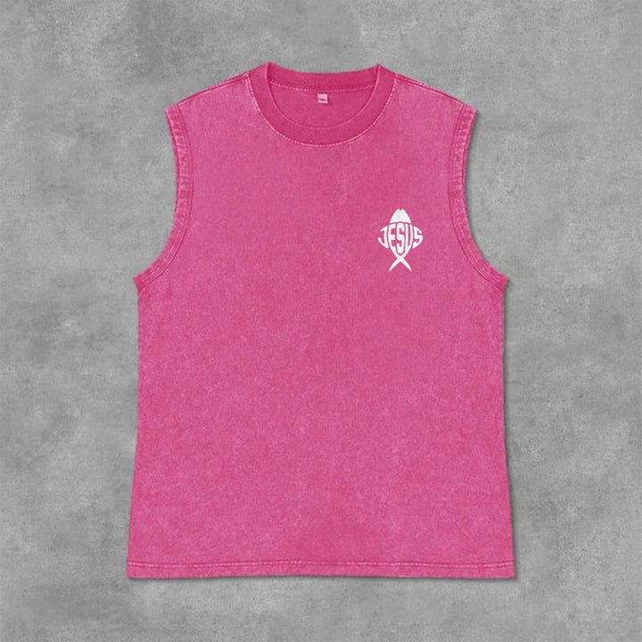 Christianartworkshop Mit Gott ist alles möglich – Unisex-Tanktop von Anchor (gewaschen) - image 20