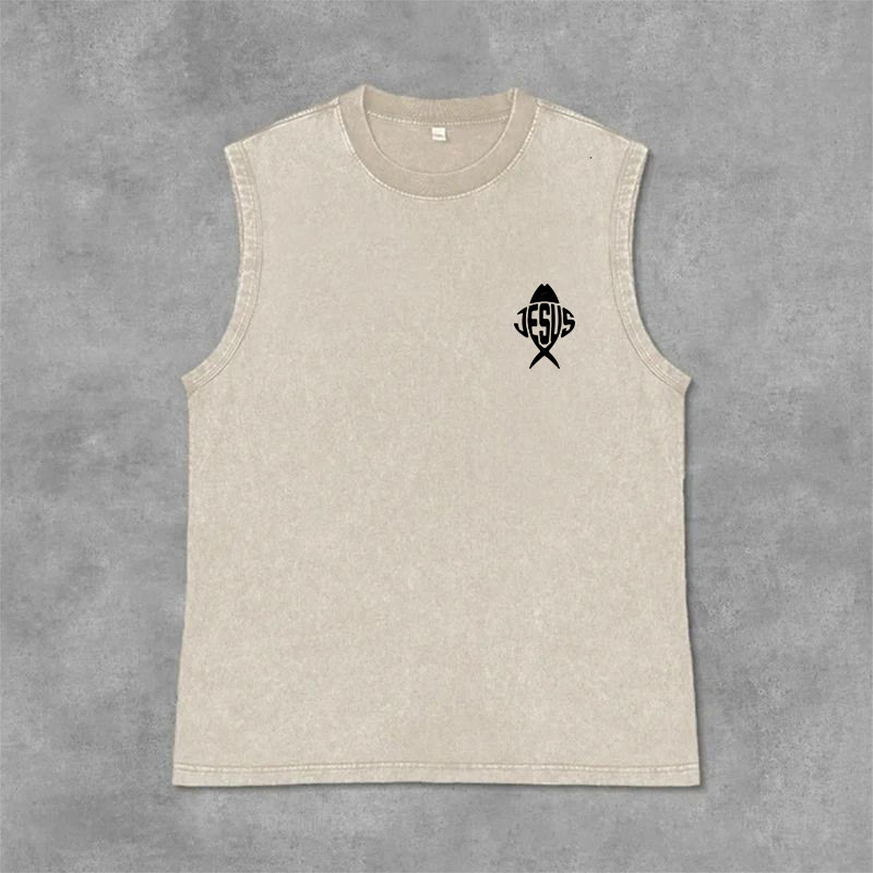 Christianartworkshop Mit Gott ist alles möglich Anchor Unisex-Tanktop (gewaschen) - image 34