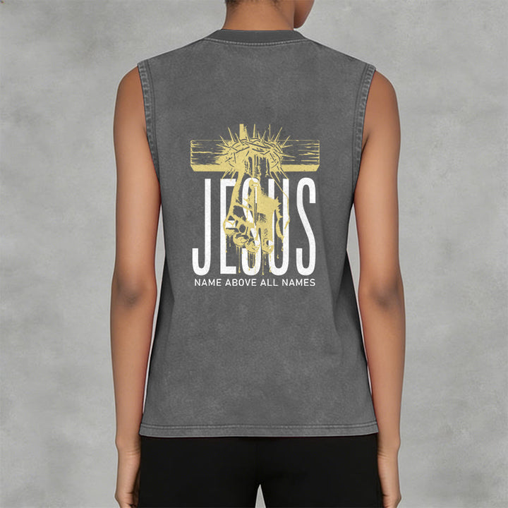 Christianartworkshop Unisex-Tanktop mit Aufdruck „Jesus Name Above All Names“ - image 17