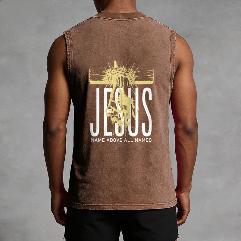 Christianartworkshop Unisex-Tanktop mit Aufdruck „Jesus Name Above All Names“ - image 29