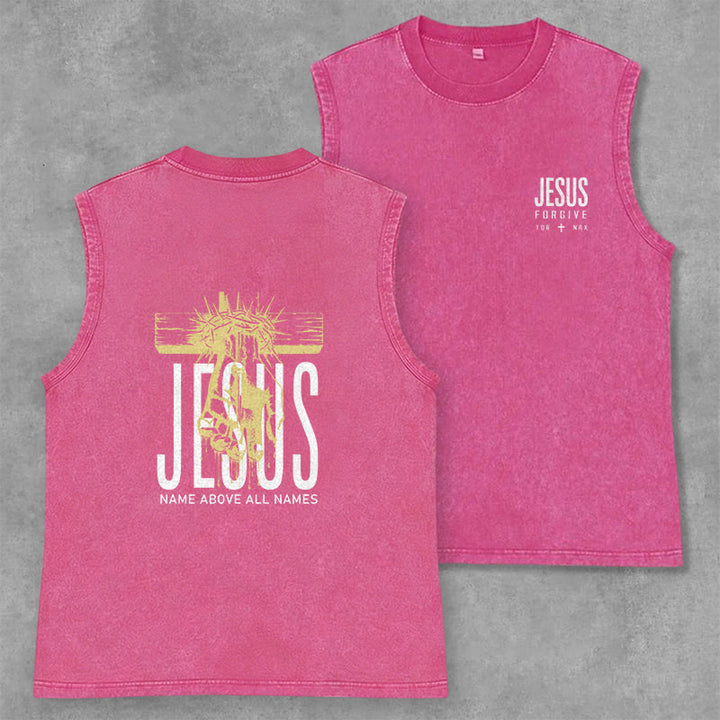 Christianartworkshop Unisex-Tanktop mit Aufdruck „Jesus Name Above All Names“ - Rosa - 2XL - image 21