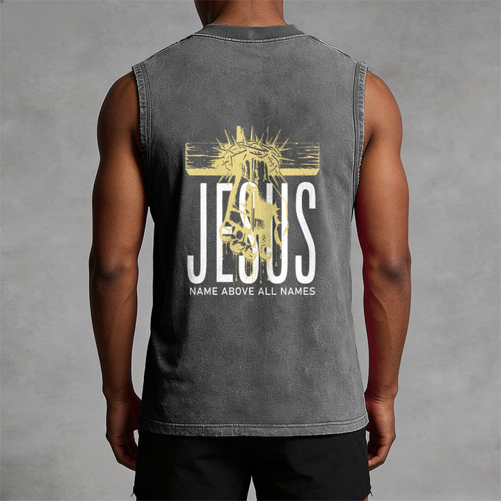 Christianartworkshop Unisex-Tanktop mit Aufdruck „Jesus Name Above All Names“ - image 15