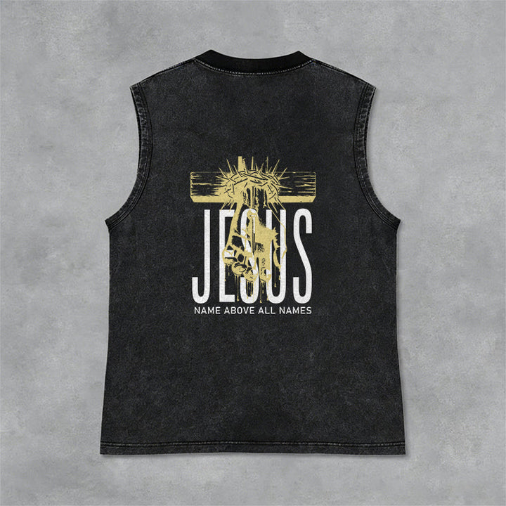 Christianartworkshop Unisex-Tanktop mit Aufdruck „Jesus Name Above All Names“ - image 5