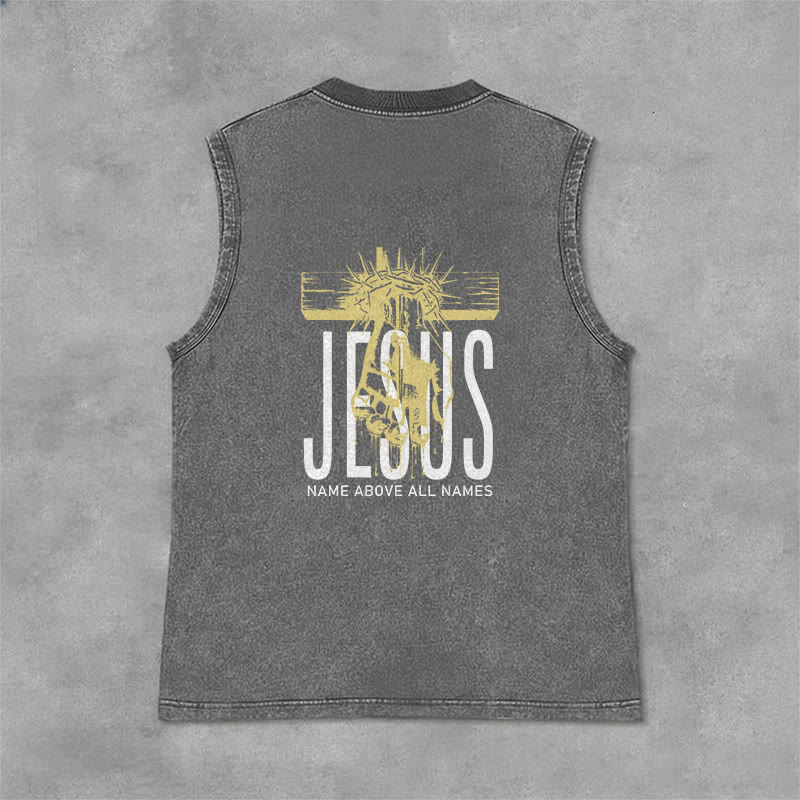 Christianartworkshop Unisex-Tanktop mit Aufdruck „Jesus Name Above All Names“ - image 19