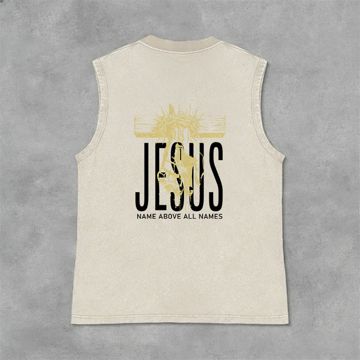Christianartworkshop Unisex-Tanktop mit Aufdruck „Jesus Name Above All Names“ - image 12