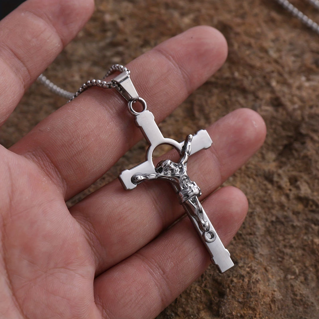 Christianartworkshop Halskette mit poliertem Metallkreuz: Tragbares Zeichen göttlicher Gnade und göttlichen Schutzes - image 4