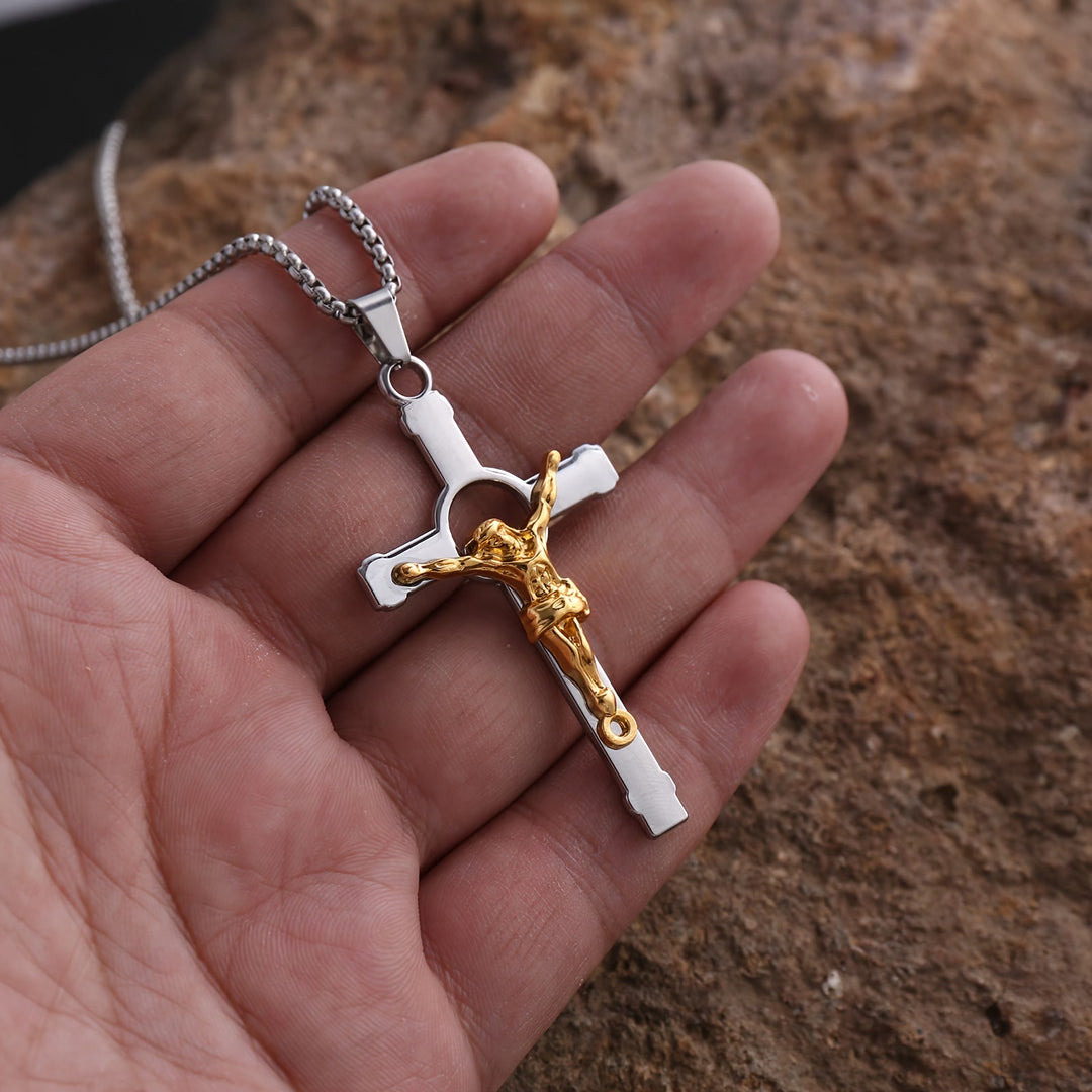 Christianartworkshop Halskette mit poliertem Metallkreuz: Tragbares Zeichen göttlicher Gnade und göttlichen Schutzes - image 2