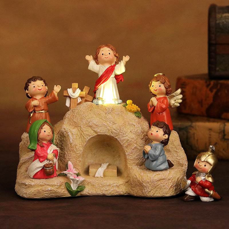 Leuchtende Osterfigur von Christianartworkshop : Symbol der Hoffnung und des Neubeginns - Ostern - image 0
