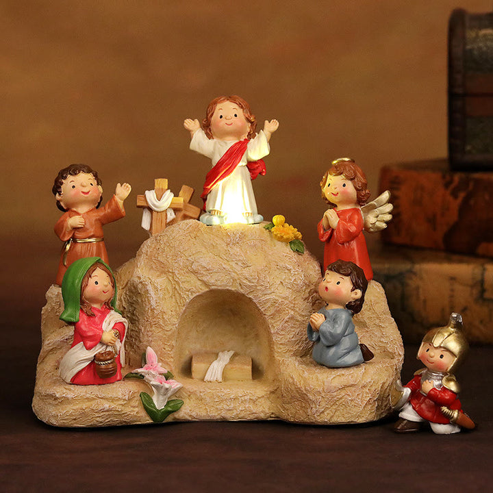 Leuchtende Osterfigur von Christianartworkshop : Symbol der Hoffnung und des Neubeginns - Ostern - image 0