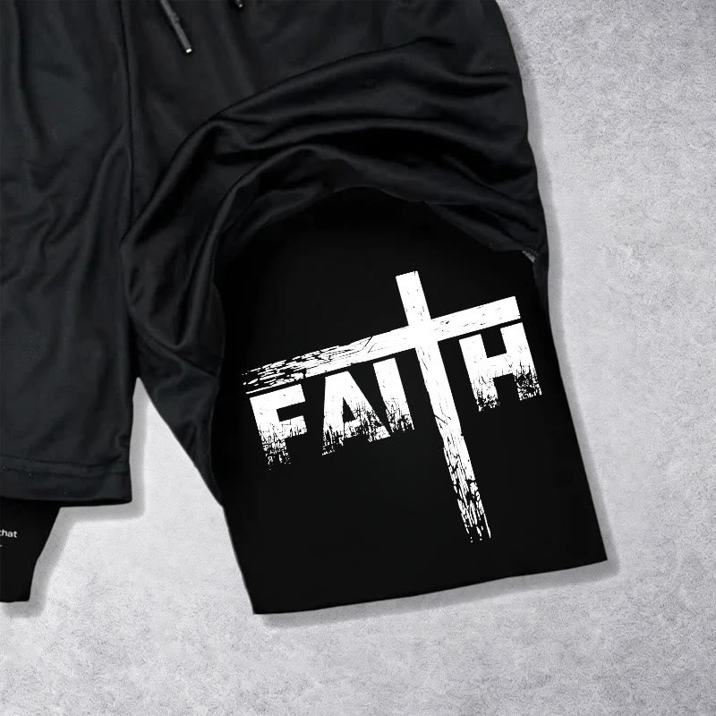 Christianartworkshop Faith Is Our Strength Performance Shorts - image 14