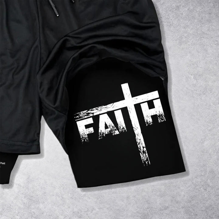 Christianartworkshop Faith Is Our Strength Performance Shorts - image 14
