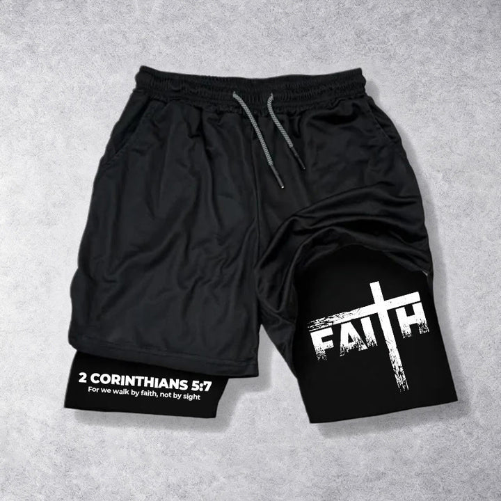 Christianartworkshop Faith Is Our Strength Performance Shorts - image 13