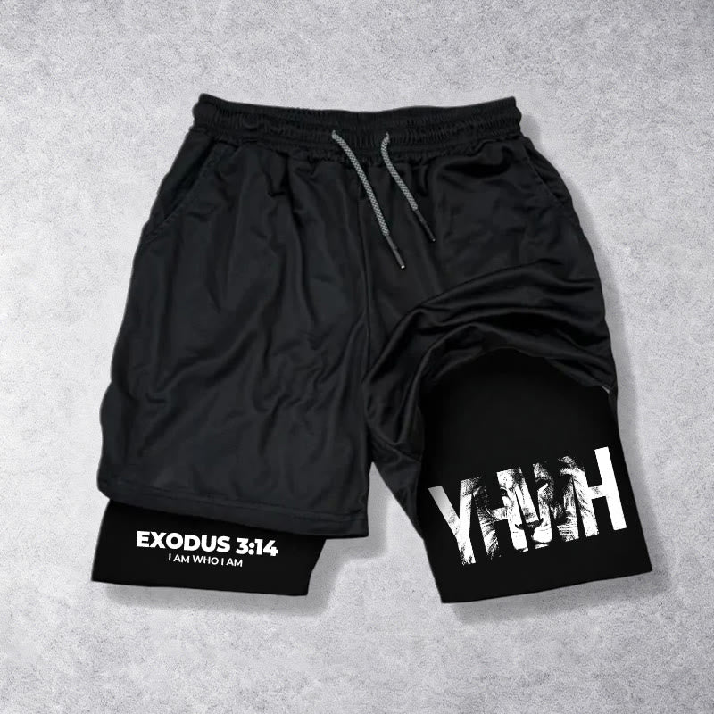 Christianartworkshop ICH BIN, WER ICH BIN Glaube Performance Shorts - image 4