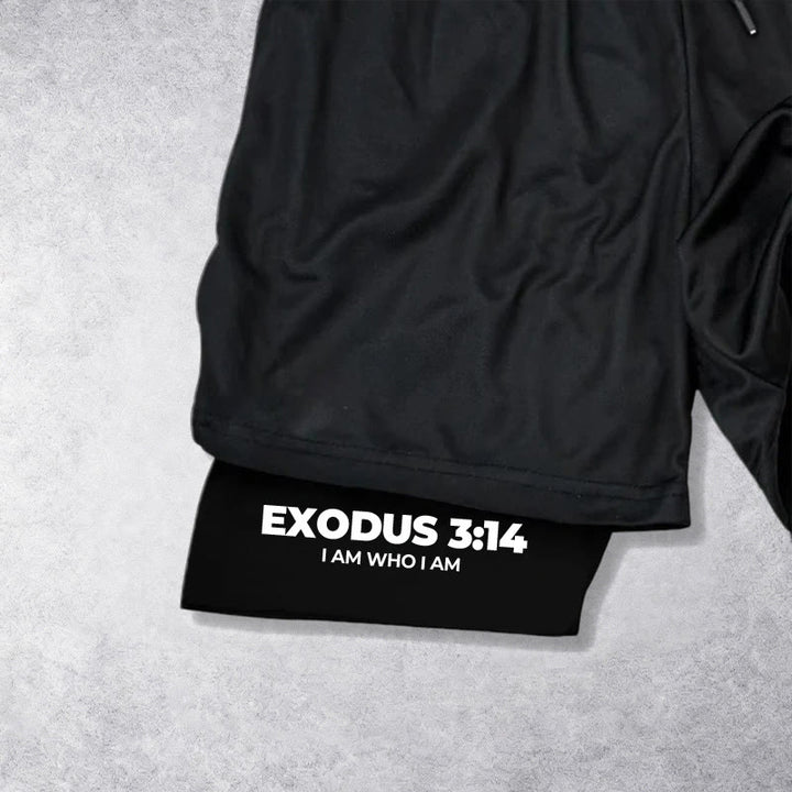 Christianartworkshop ICH BIN, WER ICH BIN Glaube Performance Shorts - image 6