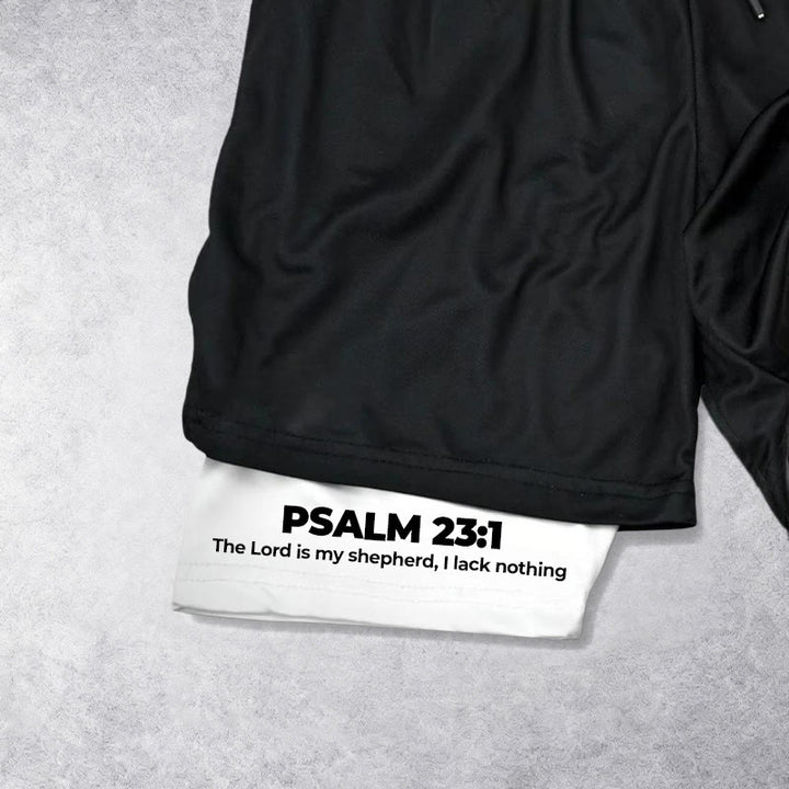 Christianartworkshop Psalm 23 Treuer Hirte Bedruckte Shorts - image 7