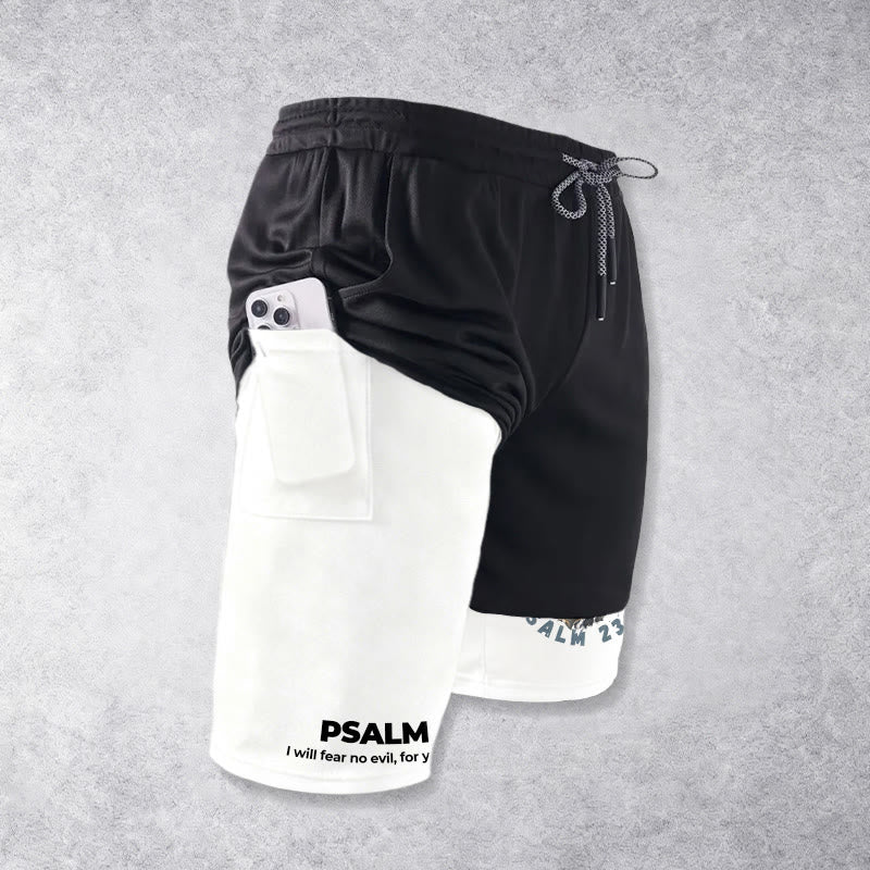 Christianartworkshop Psalm 23 Ich fürchte kein Übel Bedruckte Shorts - image 8